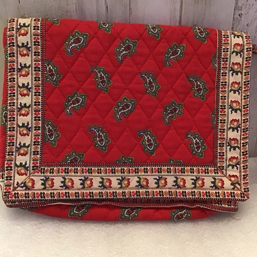 Vintage Vera Bradley Clutch Bag in "Red - 1991" Pattern
